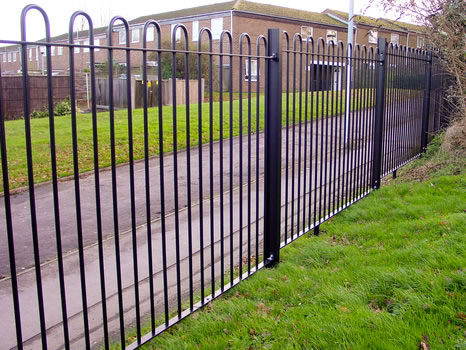 Steel Security Fencing for Road