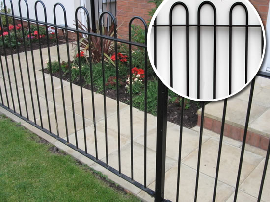 Bow Top Steel Railings