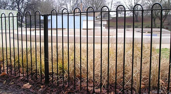 Galvanized Iron Bow Top Fence and Gates HDG and Black coated