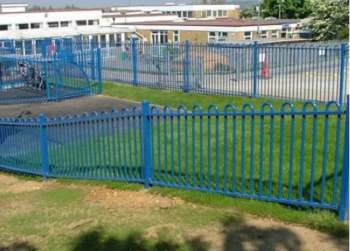 School Tubular Bow Top Fencing
